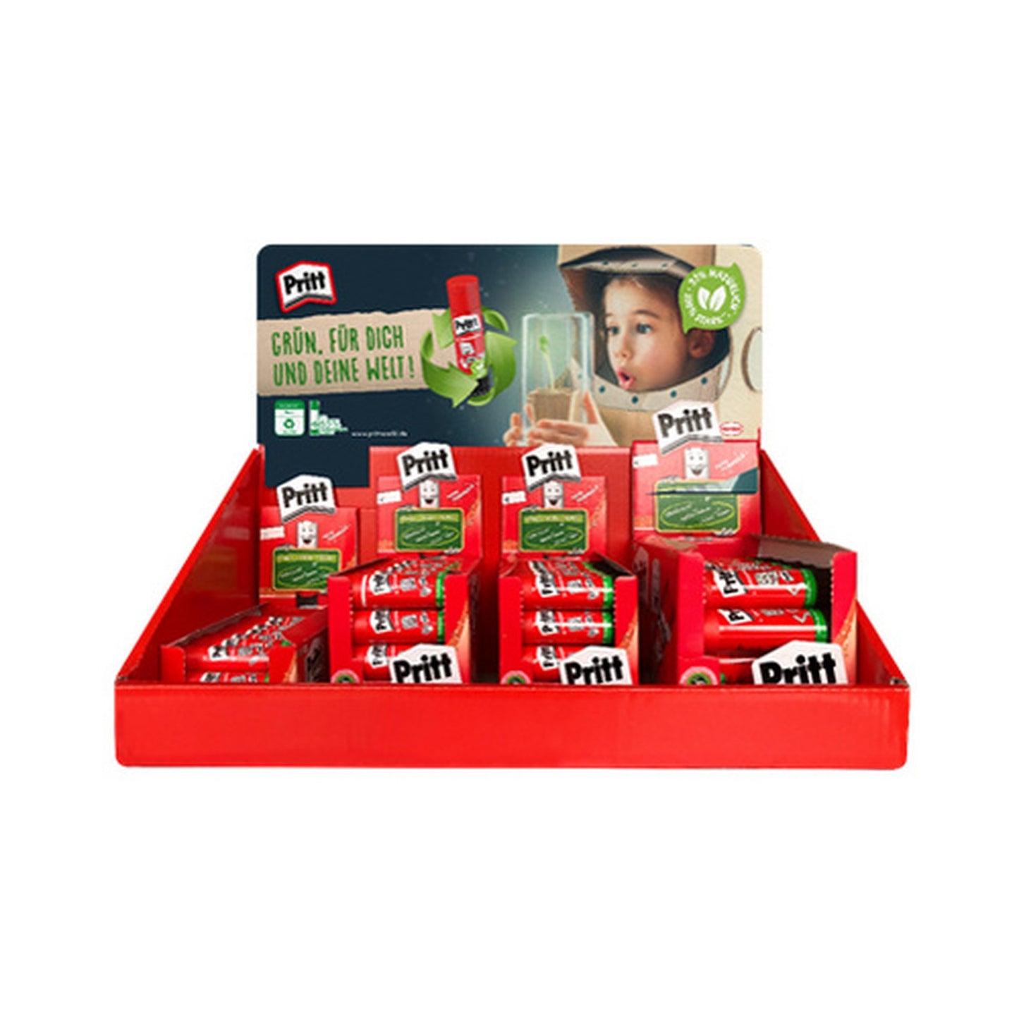 Pritt Bâton de colle, présentoir de 97 + pastilles SOMAT