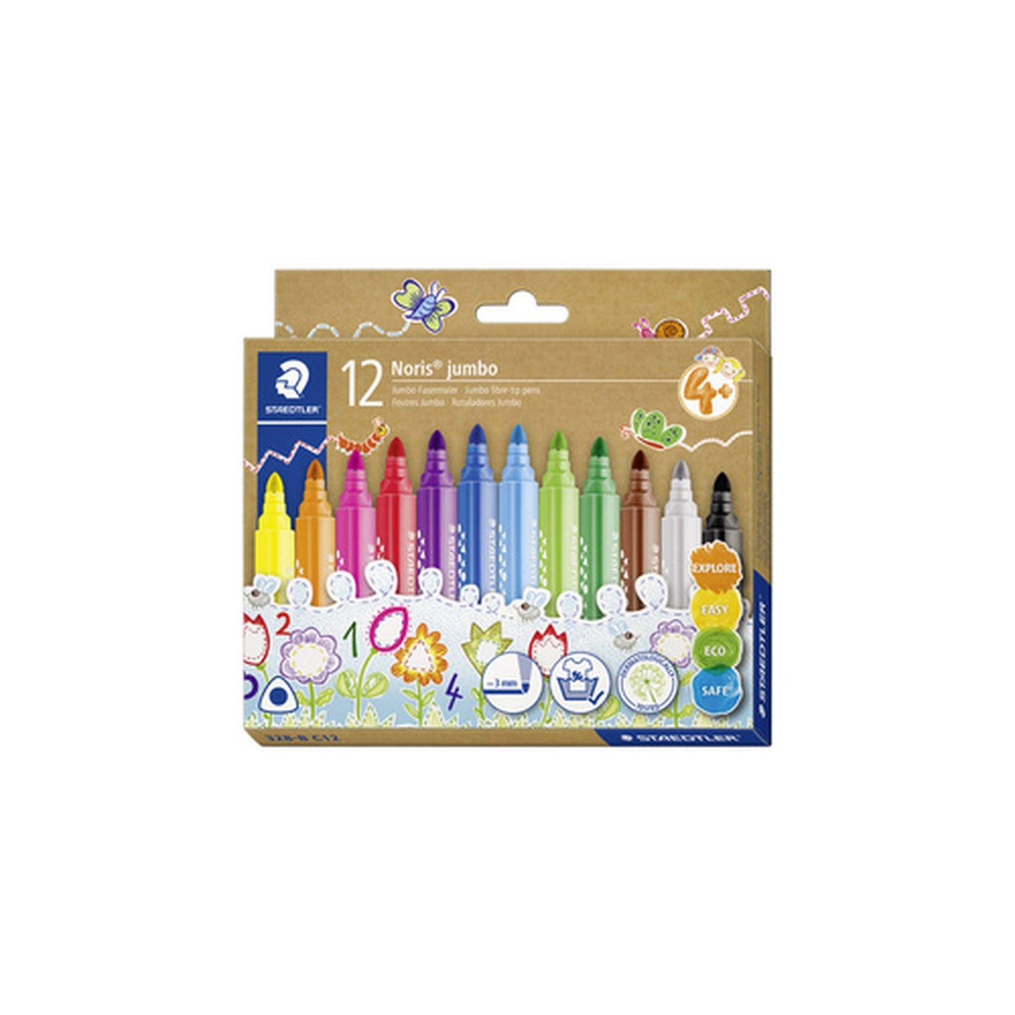 STAEDTLER Feutre Noris jumbo, étui carton de 12