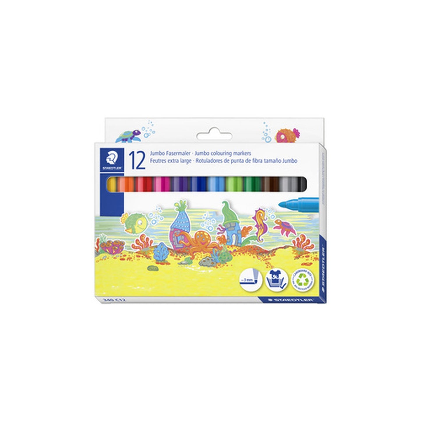 STAEDTLER Feutre Noris jumbo, étui carton de 12
