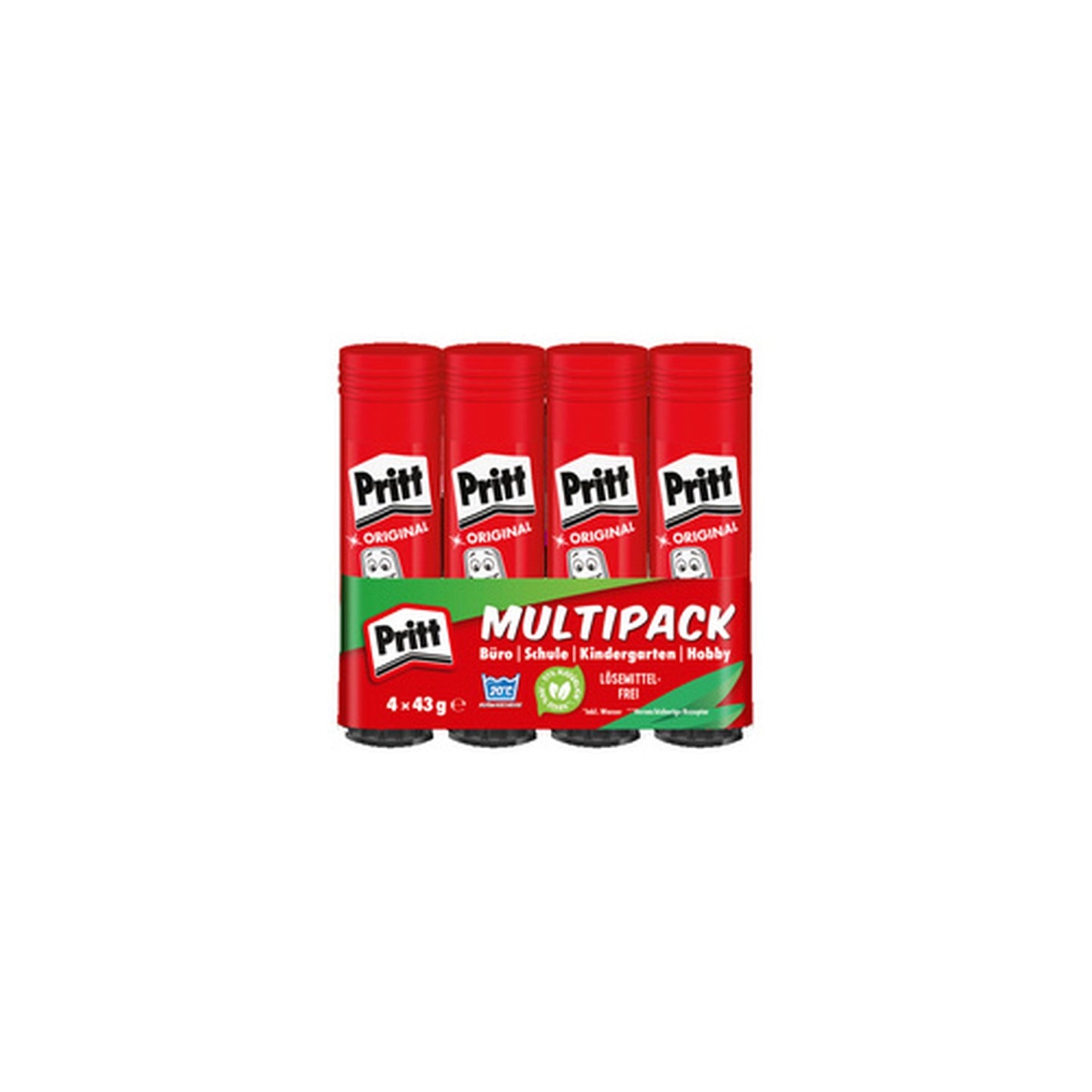 Pritt Bâton de colle 4 x 43 g, pack économique, sans solvant