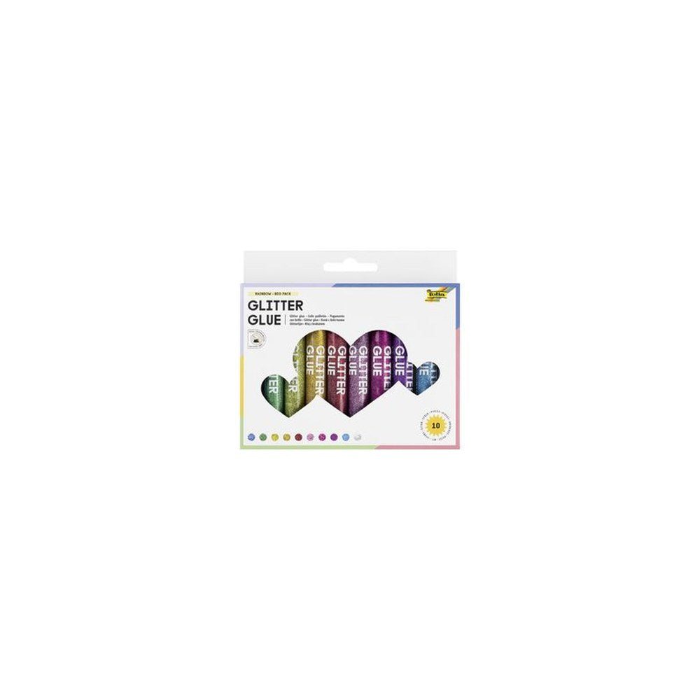 folia Colle pailletée " Glitterglue", 9,5 ml, assorti