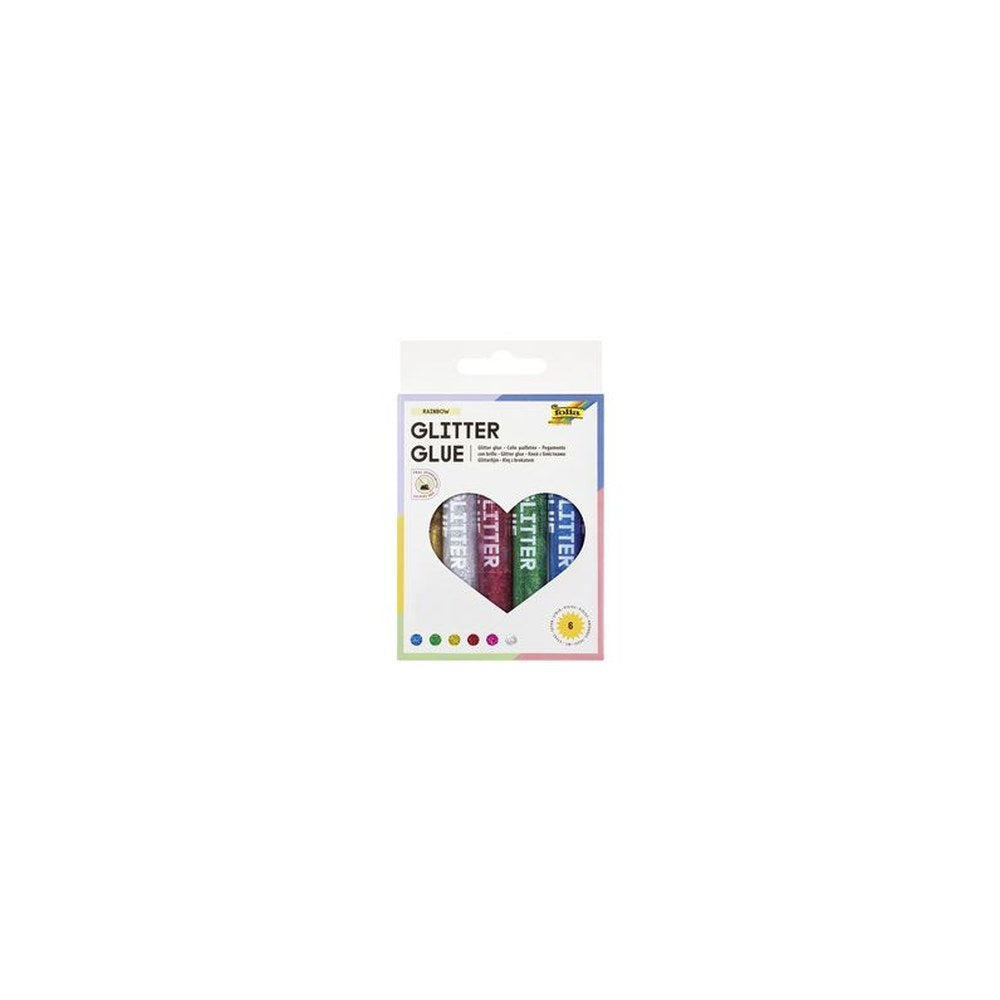 folia Colle pailletée " Glitterglue", 9,5 ml, couleurs