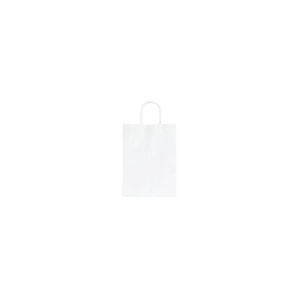 folia Sac en papier, 240 x 120 x 310 mm, blanc