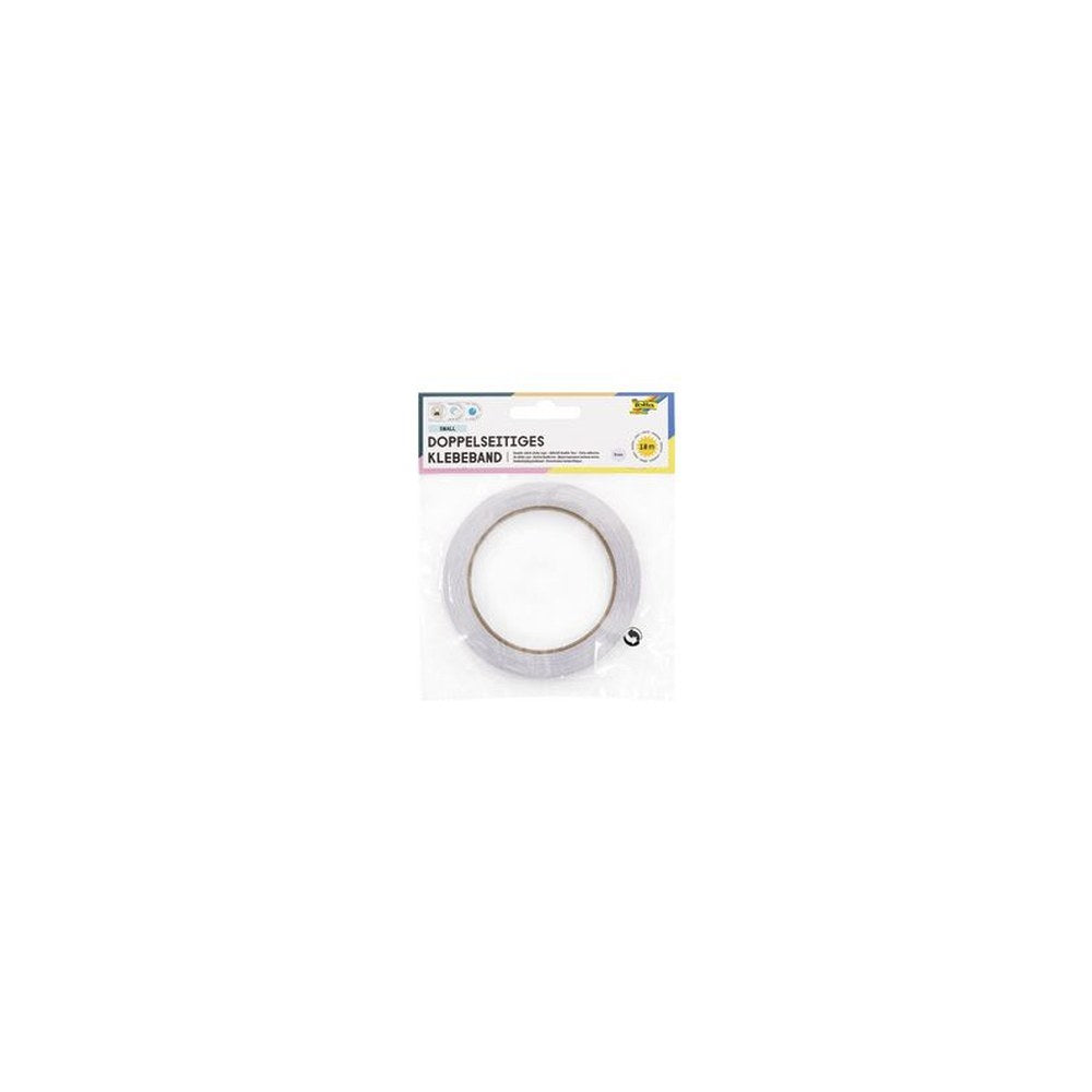 folia Ruban adhésif double face, 10 mm x 18 m, transparent