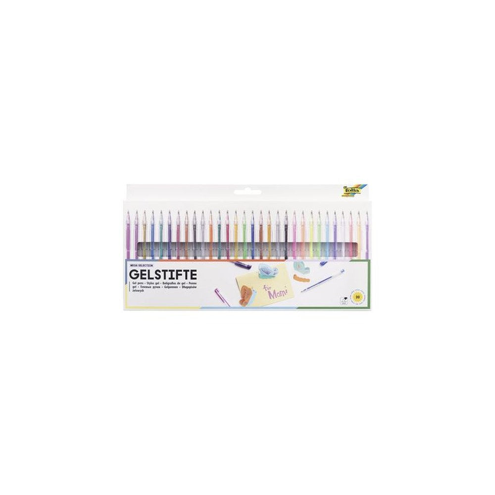 folia Stylo gel MEGA SELECTION, assorti, étui de 30