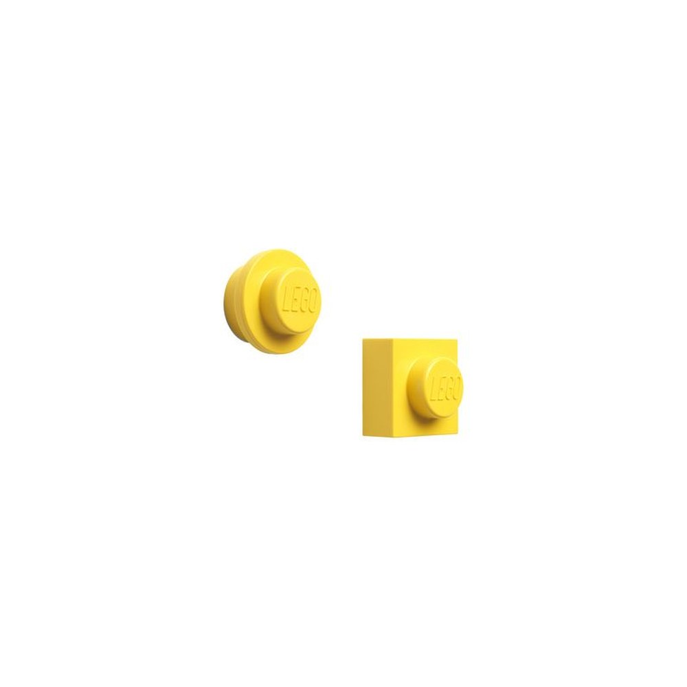 LEGO Set d'aimants, 2 pièces, jaune