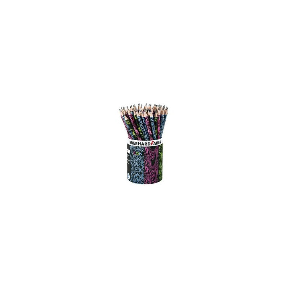 EBERHARD FABER Crayon de papier FLUO, HB, pot de 72