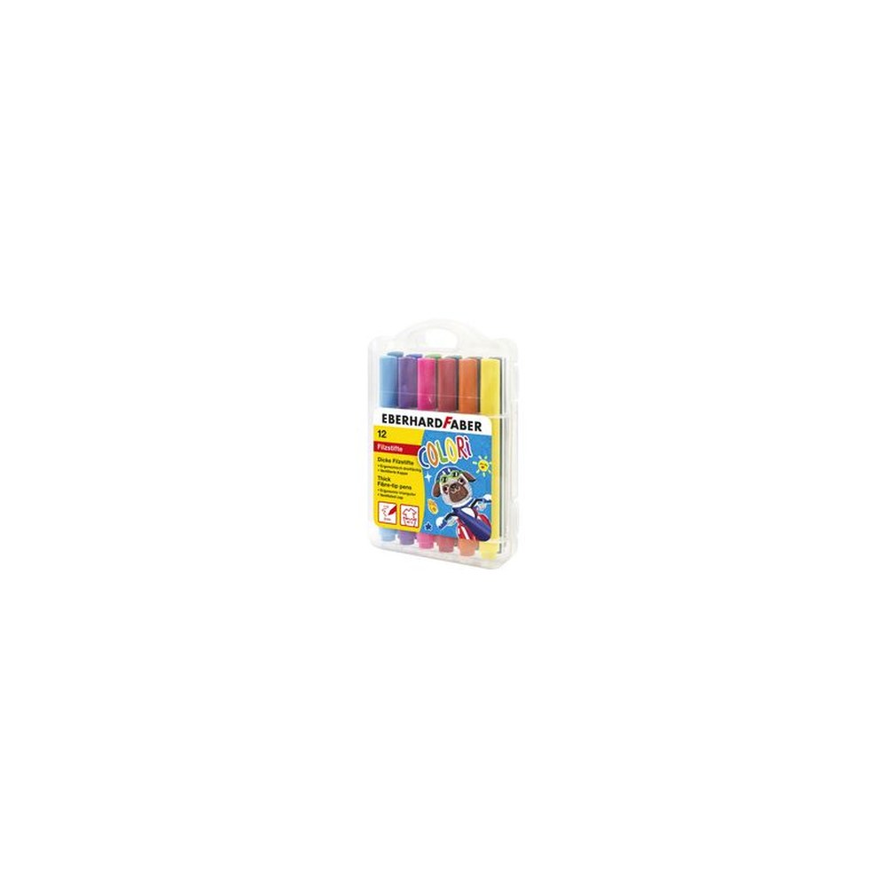 EBERHARD FABER Feutre large COLORI, étui de 12