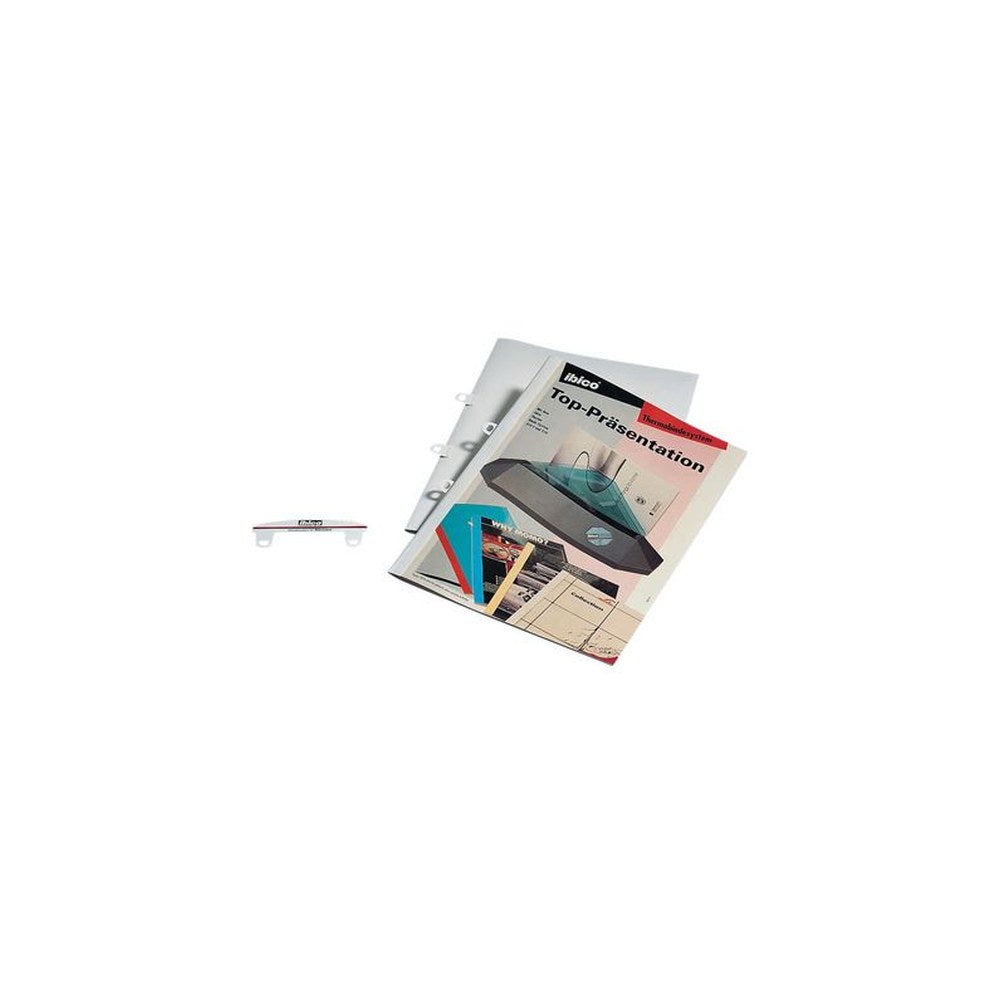 GBC Bande de classement pour reliure thermique, PVC, blanc