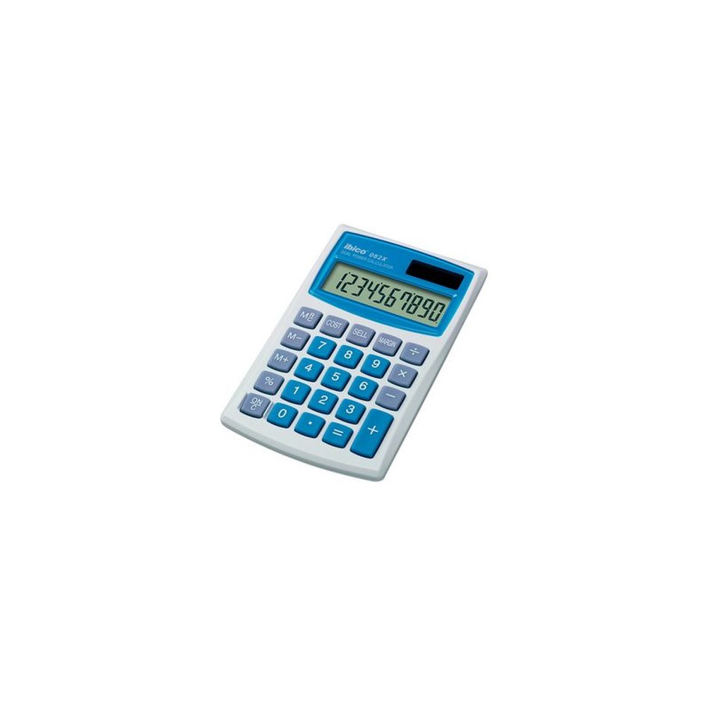ibico Calculatrice de poche 082X, écran LCD à 10 chiffres