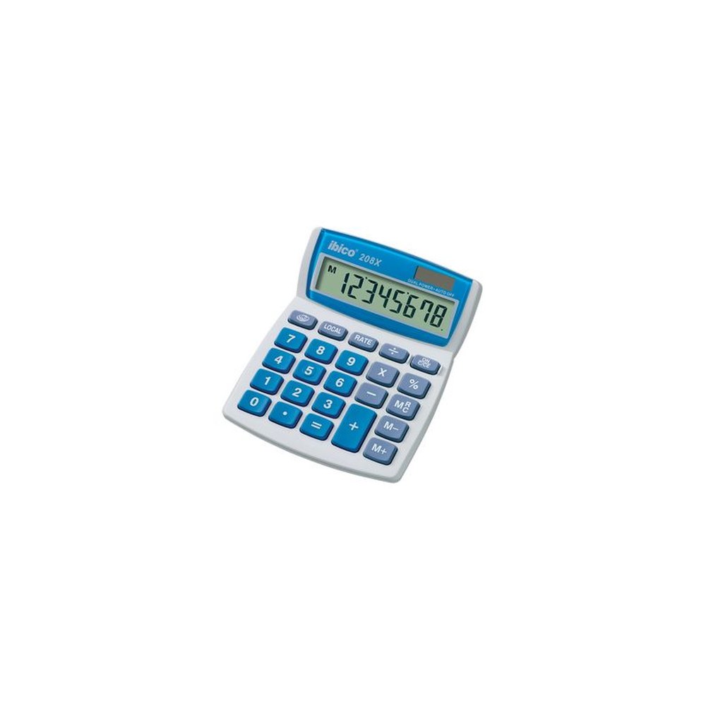 ibico Calculatrice de bureau 208X, écran LCD à 8 chiffres