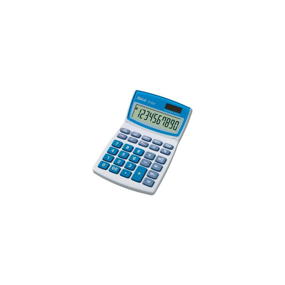 ibico Calculatrice de bureau 210X, écran LCD 10 chiffres