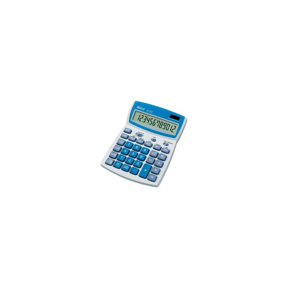 ibico Calculatrice de bureau 212X, écran LCD à 12 chiffres