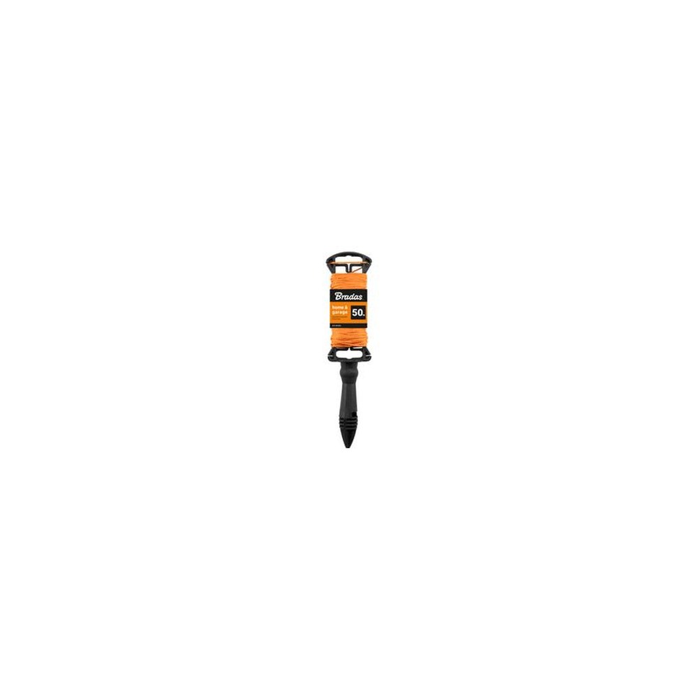 Bradas Cordeau de maçon sur bobine, 50 m, orange