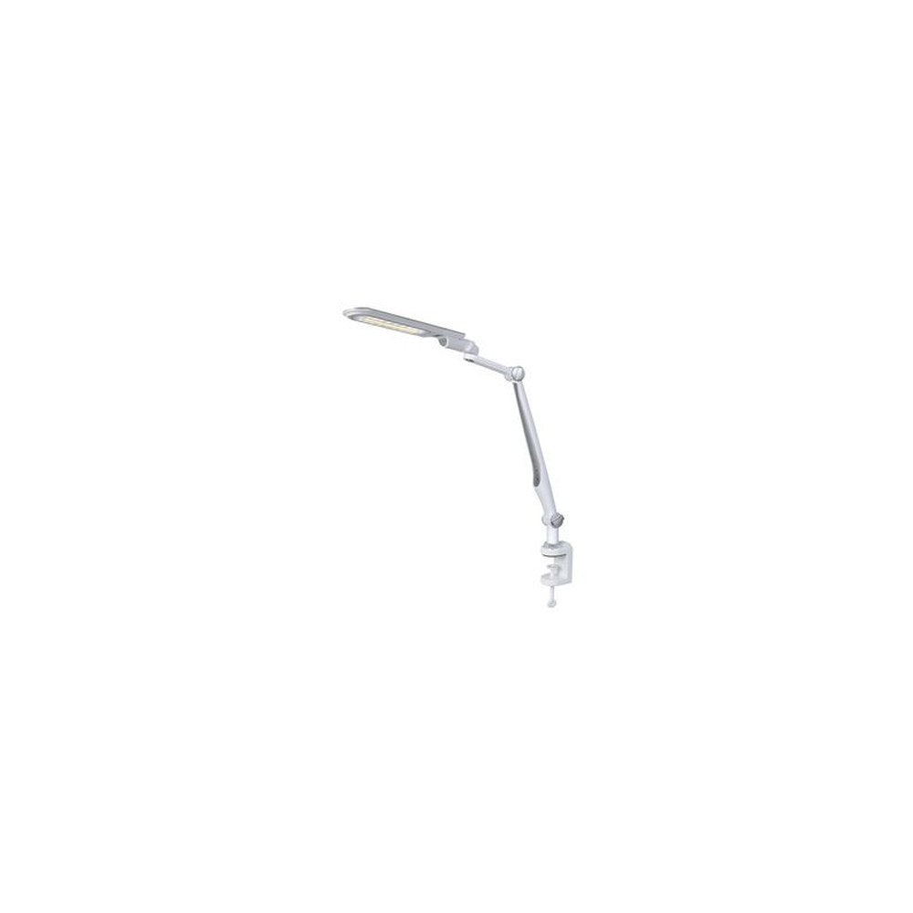 Hansa Lampe de bureau à LED Multiflex, pince & socle, argent