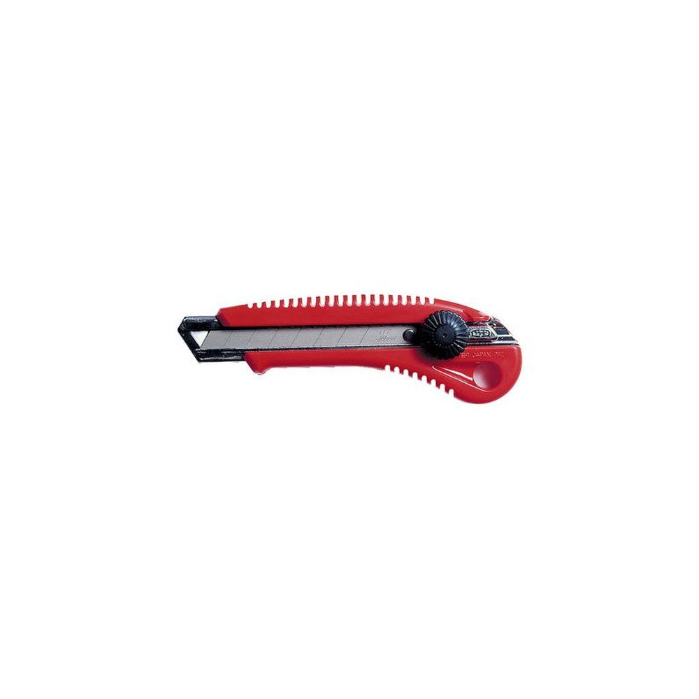 NT Cutter L-550P, boîtier en plastique, lame 18 mm, rouge