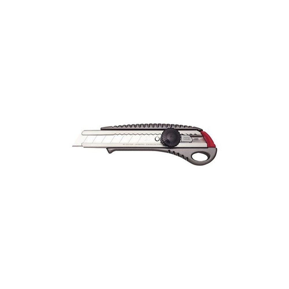 NT Cutter L-550GP, boîtier en aluminium, 18 mm, anthracite