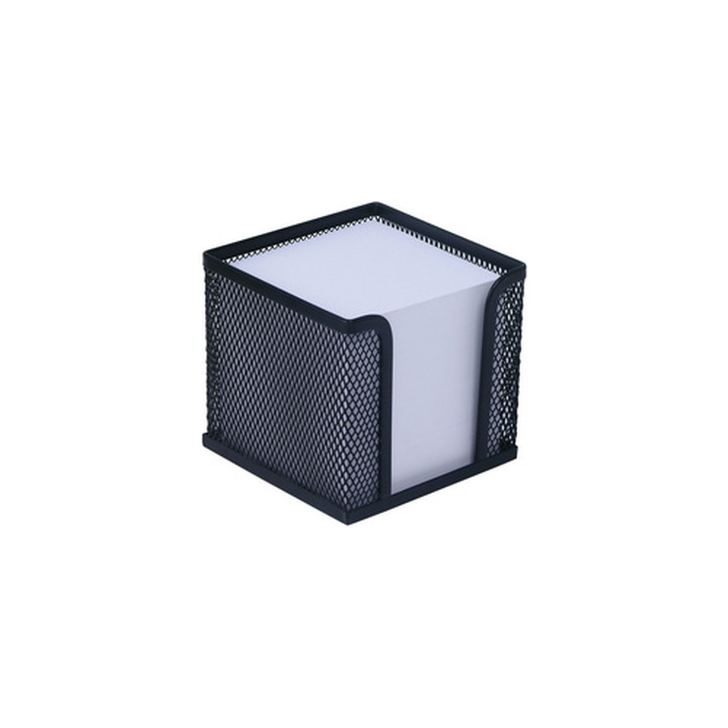 WEDO Bloc cube avec boîtier "Office", fil métallique, noir