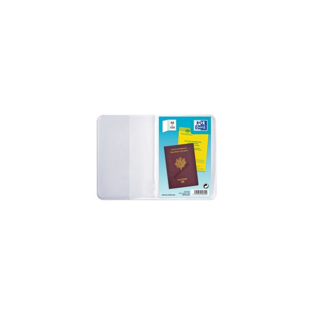 Oxford Etui de poche, PVC, 2 volets, 0,20 mm, 88 x 125 mm