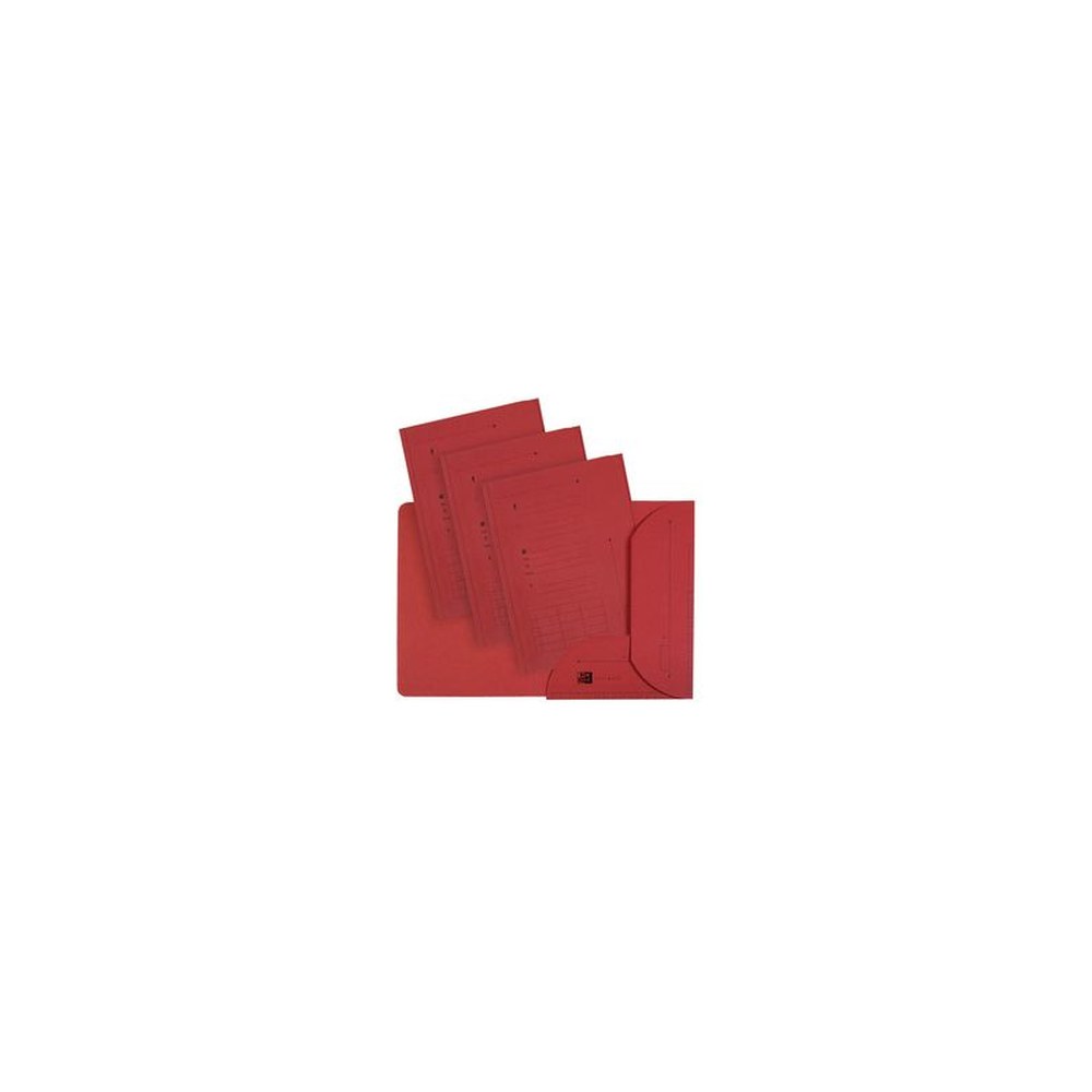Oxford Chemise sous-dossier ULTIMATE, 2 rabats, A4, rouge x25