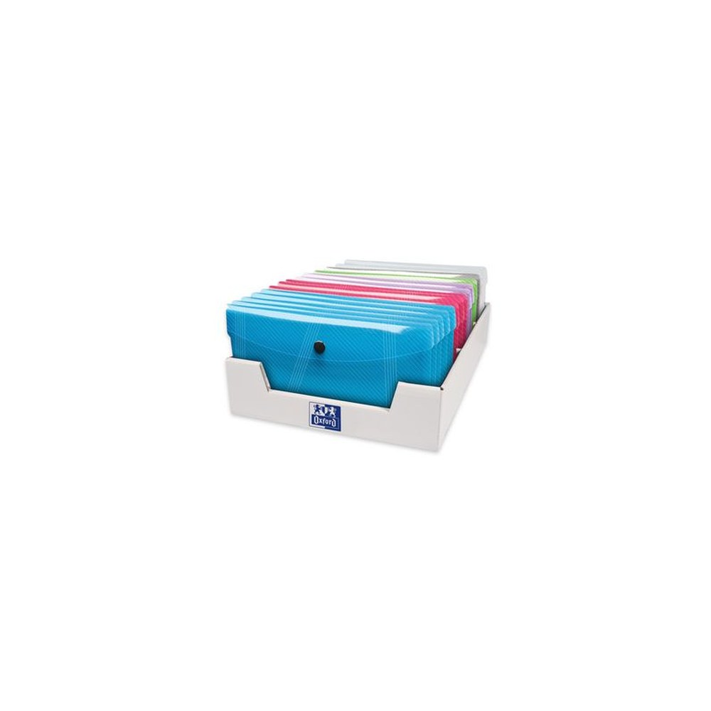Oxford Pochette à documents HAWAI, format DL, présentoir x30