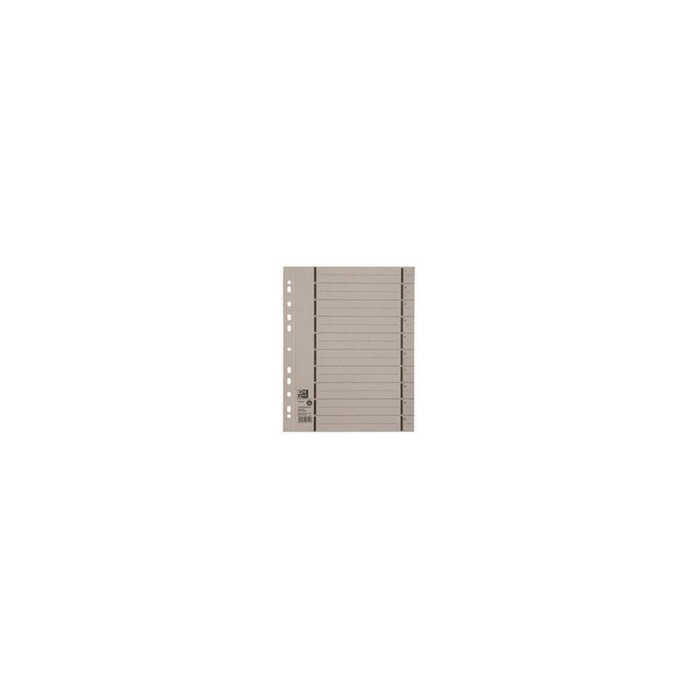 Oxford Intercalaire avec perforation, A4 extra large, gris