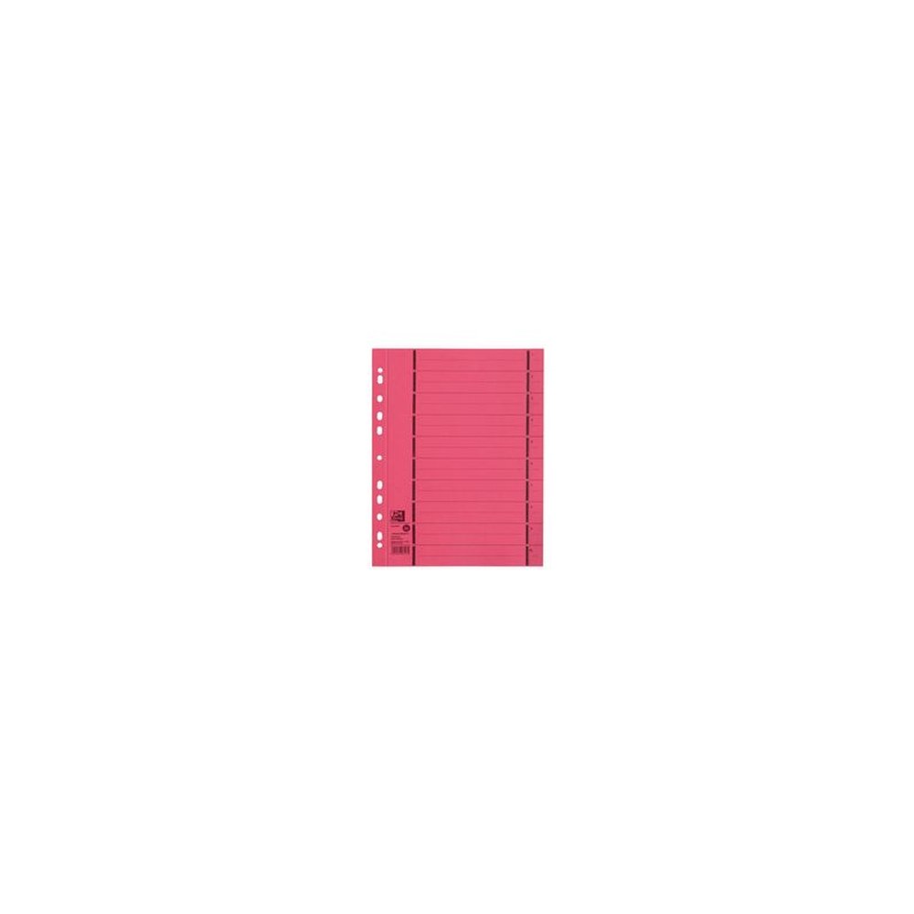 Oxford Intercalaire avec perforation, A4 extra large, rouge