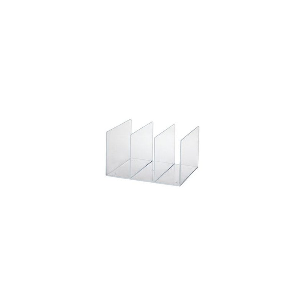 MAUL Porte-revues acrylique, 3 compartiments, transparent