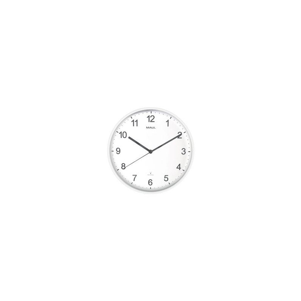 MAUL Horloge murale/radio MAULspint, diamètre: 300 mm, blanc