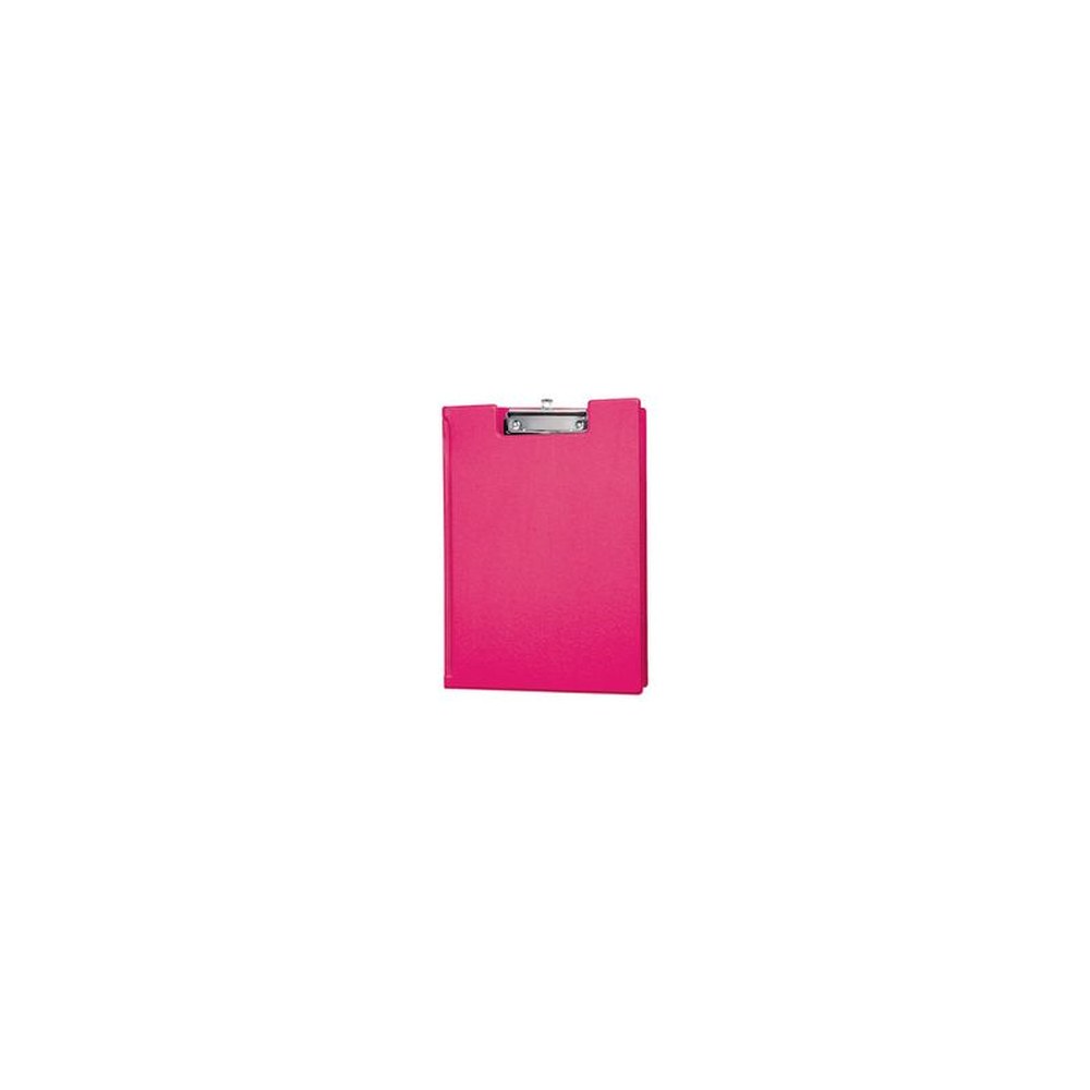 MAUL Porte-bloc à pince, plastifié  A4, rose vif