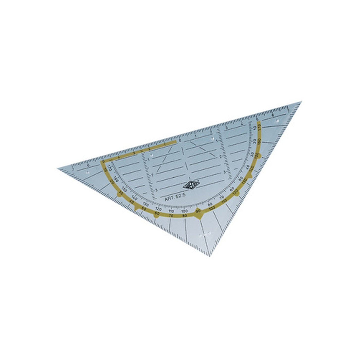 WEDO Equerre géométrique standard, hypoténuse 160 mm