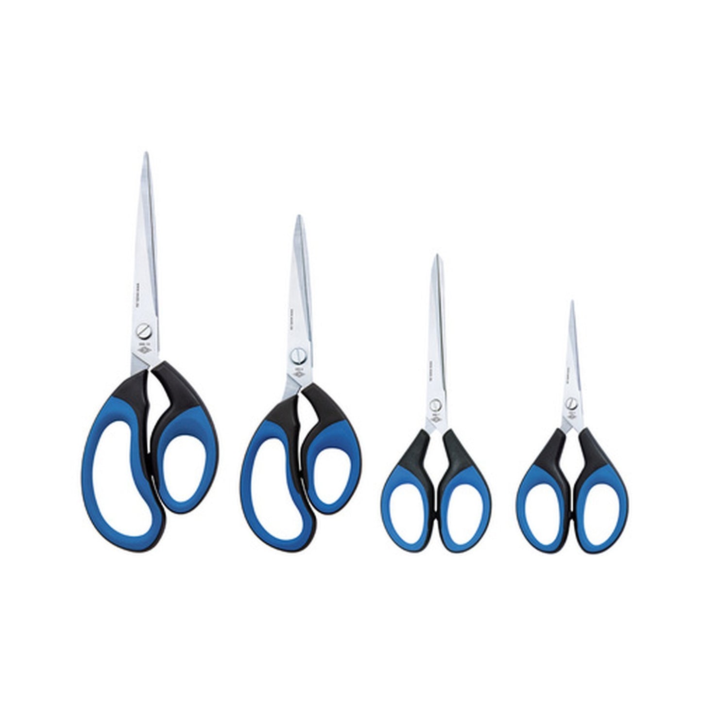 WEDO Ciseaux Soft-Cut, pointu, longueur: 255 mm, noir/bleu