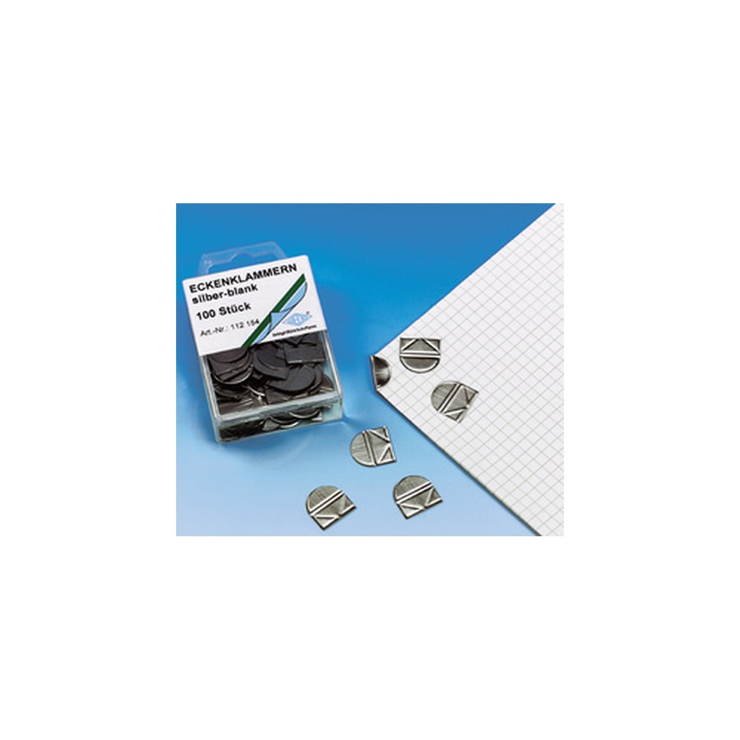 WEDO Coins de lettre, en métal brillant