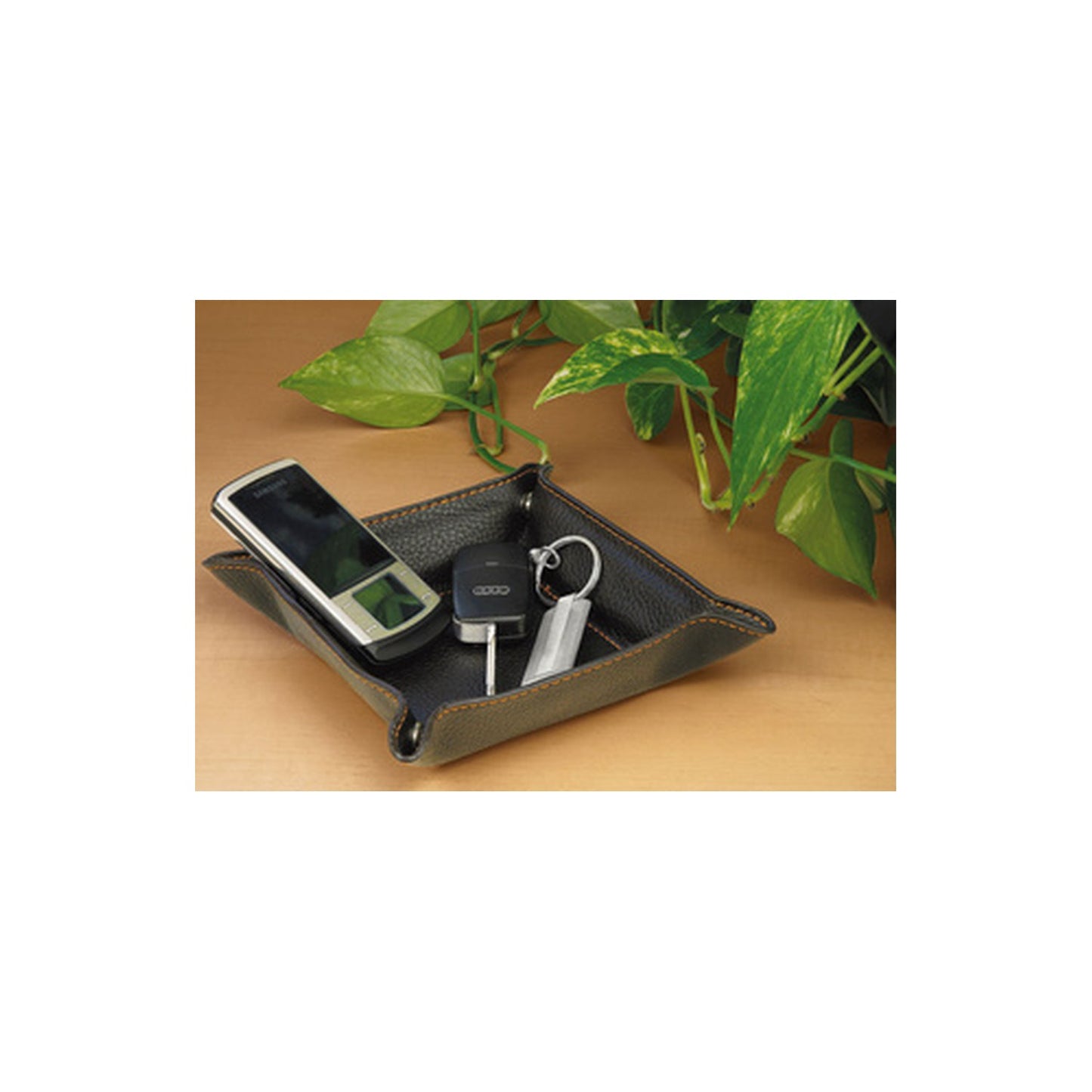 WEDO Petit vide-poches, en similicuir, marron