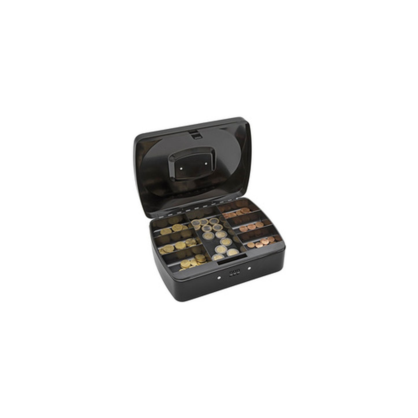 WEDO Caisse à monnaie avec serrure à combinaison, noir