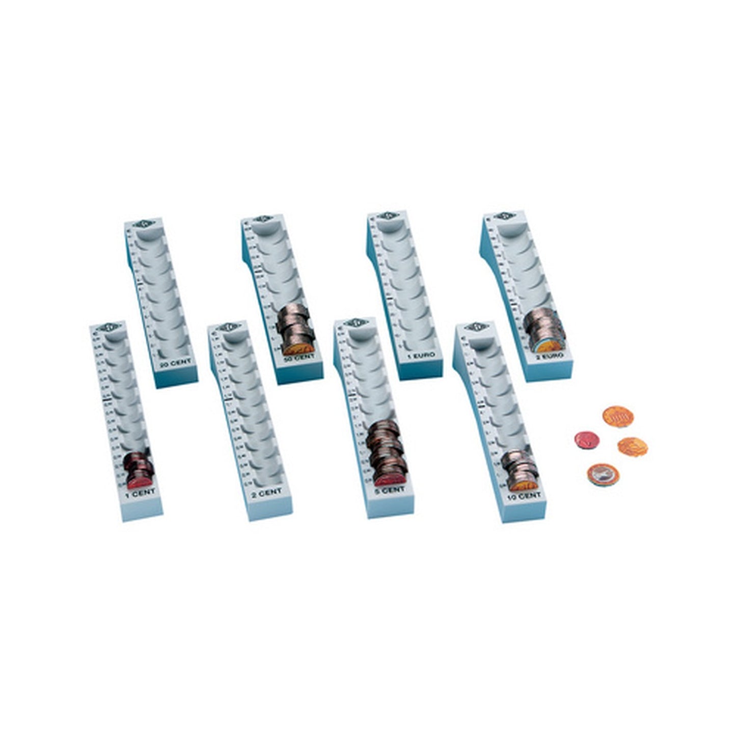 WEDO Barette à monnaie pour 1 Euro, gris clair