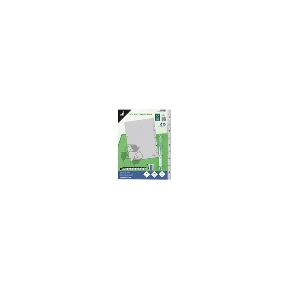 kangaro Intercalaire carton ECO, chiffres 1-5, 5 pièces