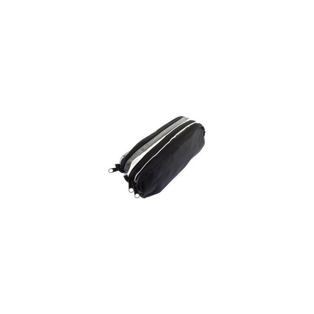 kangaro Trousse, 3 compartiments, gris/blanc/noir