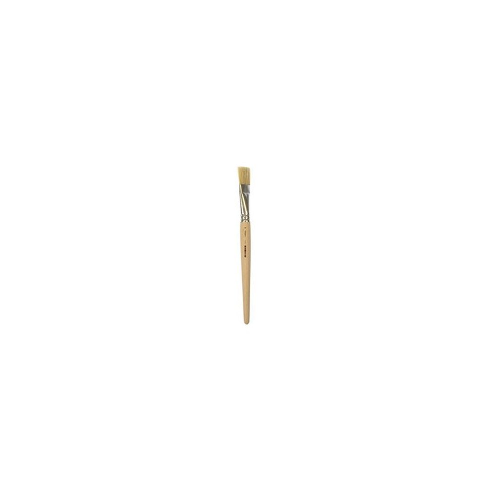 kangaro Borstenpinsel, flach, Größe 22, unlackiertes Holz