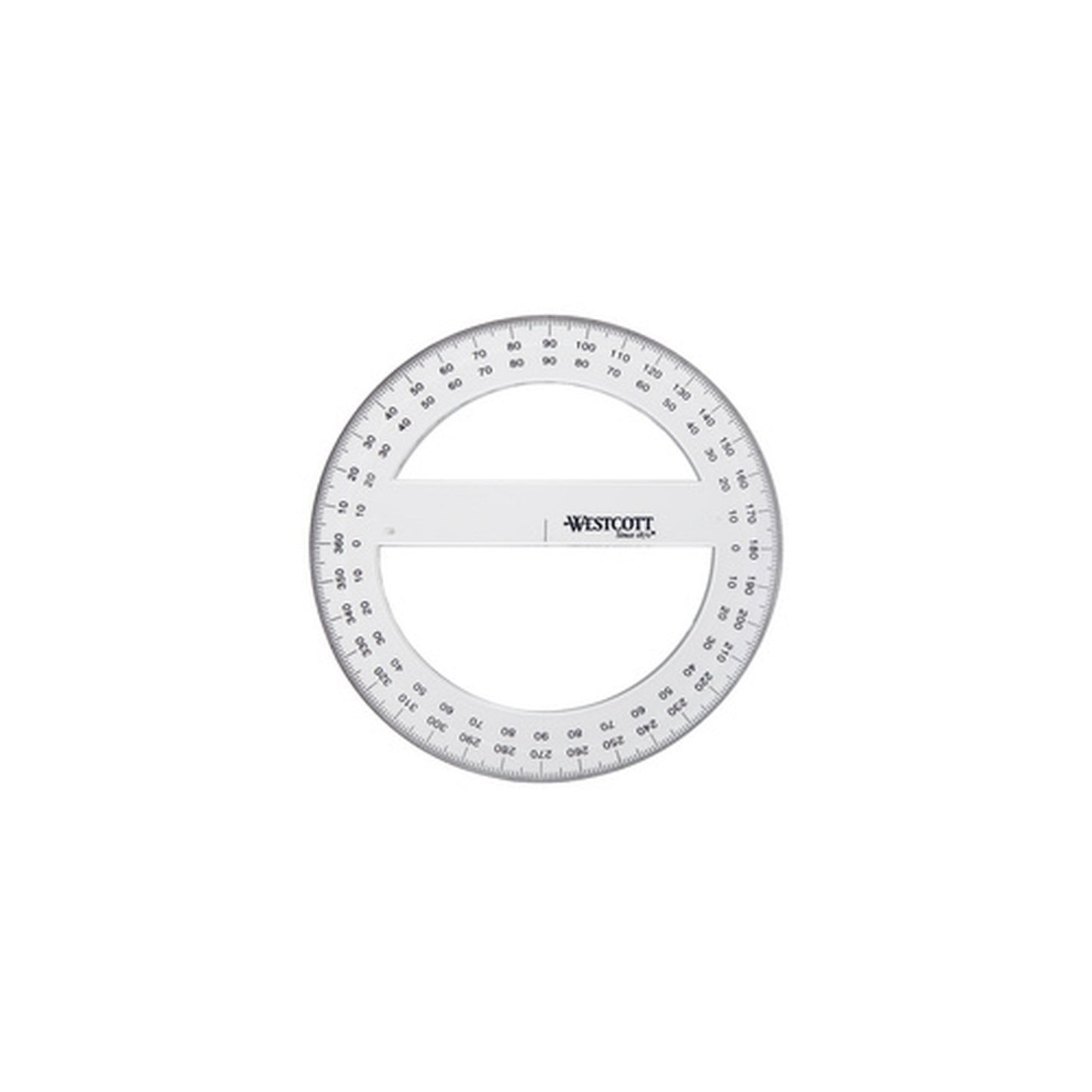 WESTCOTT Rapporteur circulaire 360 degrés, 150 mm