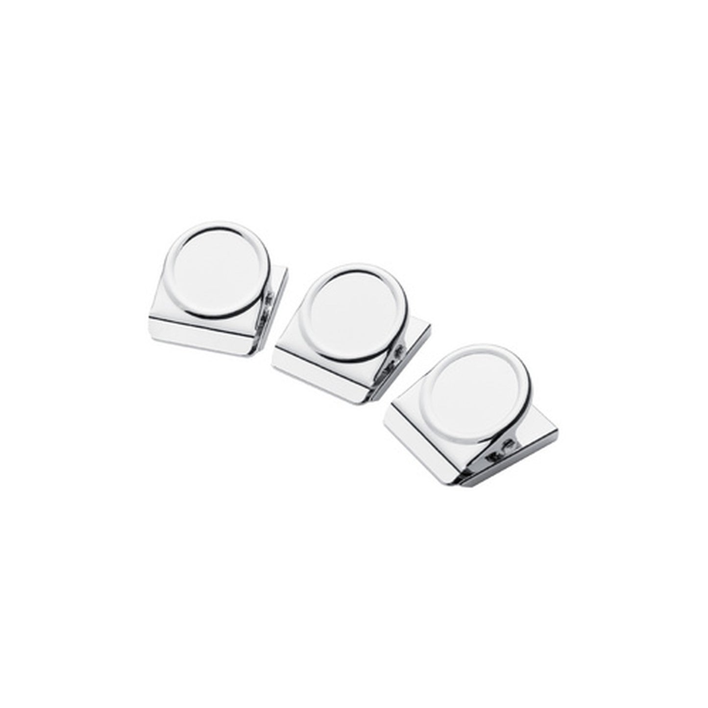WESTCOTT Clip magnétique, 38 x 45 mm, par 3, argent/chrome