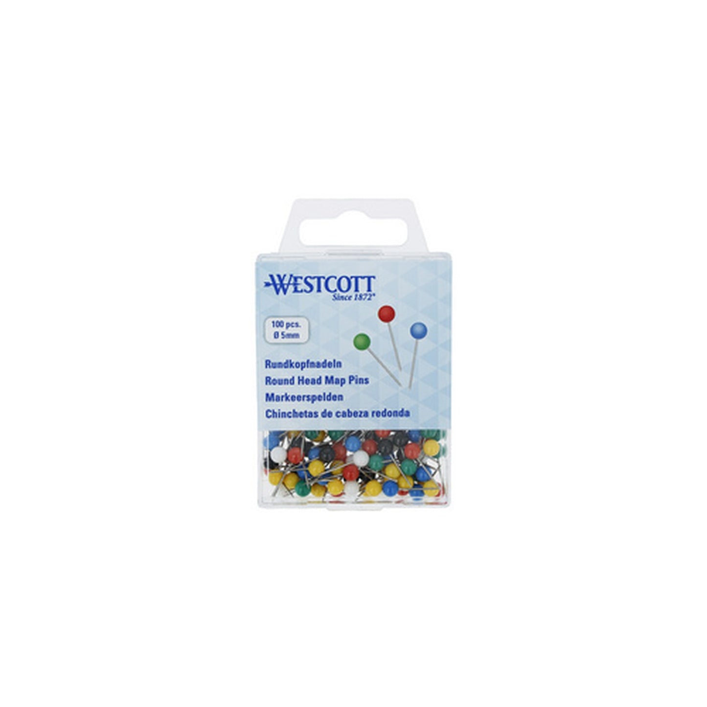 WESTCOTT Épingle à tête ronde, taille 5, assorti