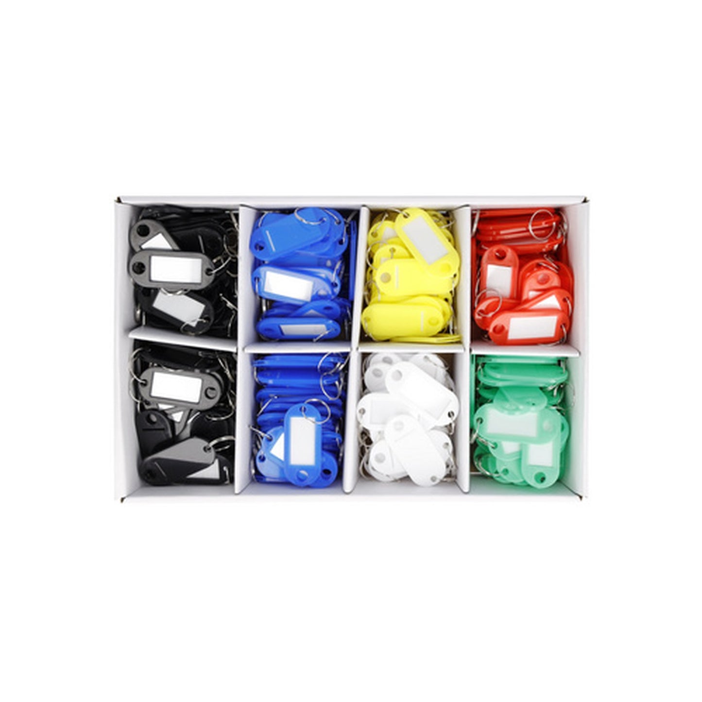 WESTCOTT Porte-clé avec anneau, pack de 200, assorti