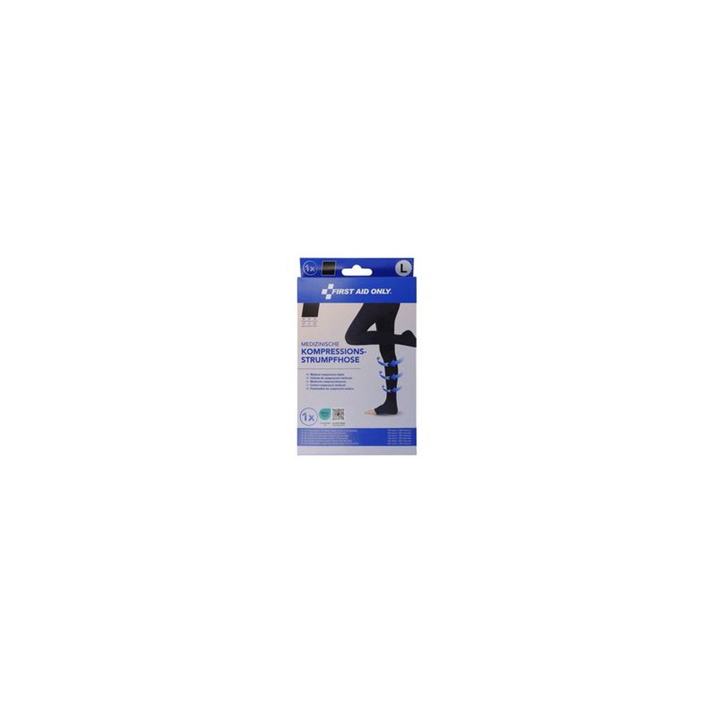 FIRST AID ONLY Collants de contention, L, noir