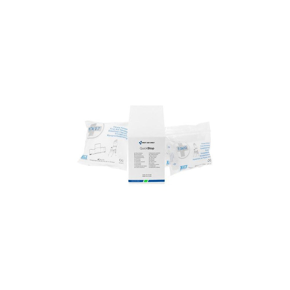 FIRST AID ONLY Steriles Wundverband-Set QuickStop, 3er Set