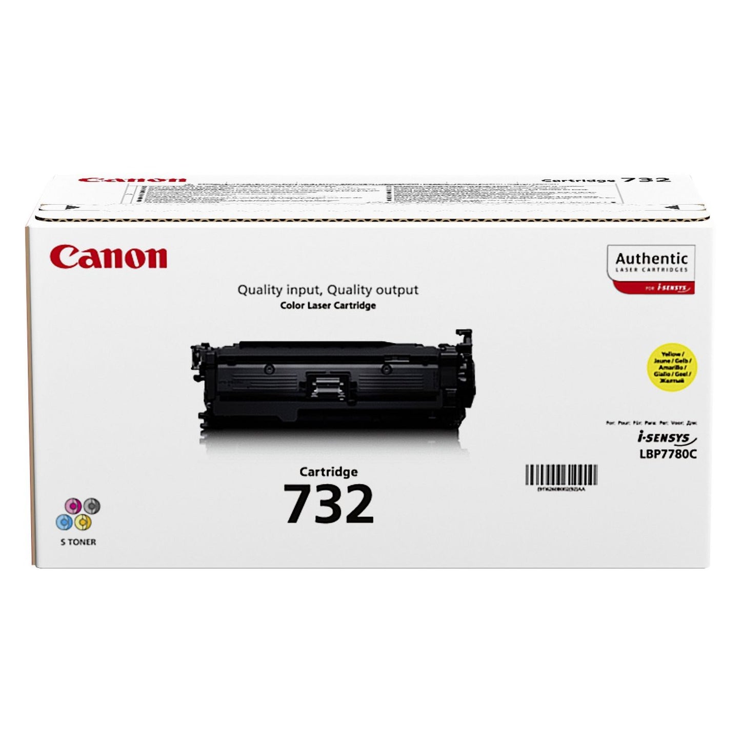 Toner d'origine Canon 6260B002 / 732Y - jaune