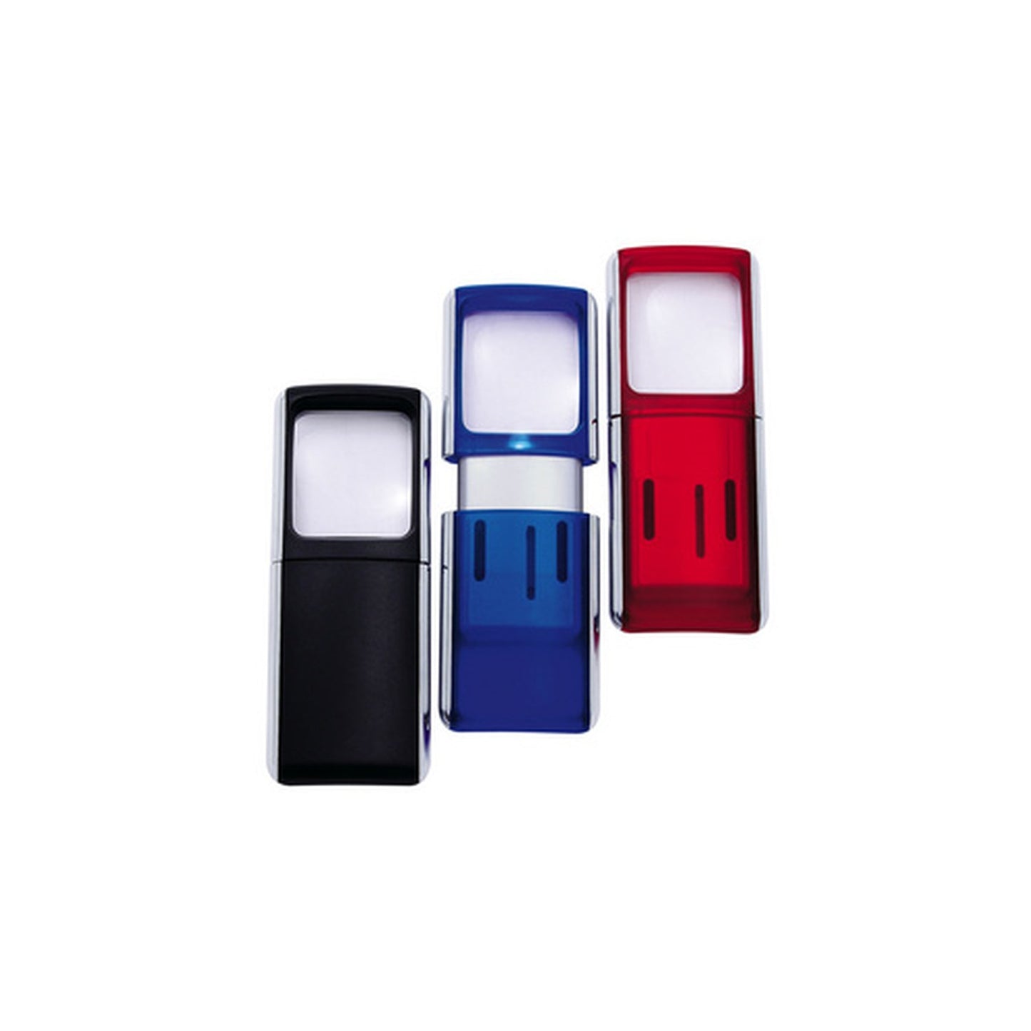 WEDO Loupe rectangulaire avec éclairage à LED, noir