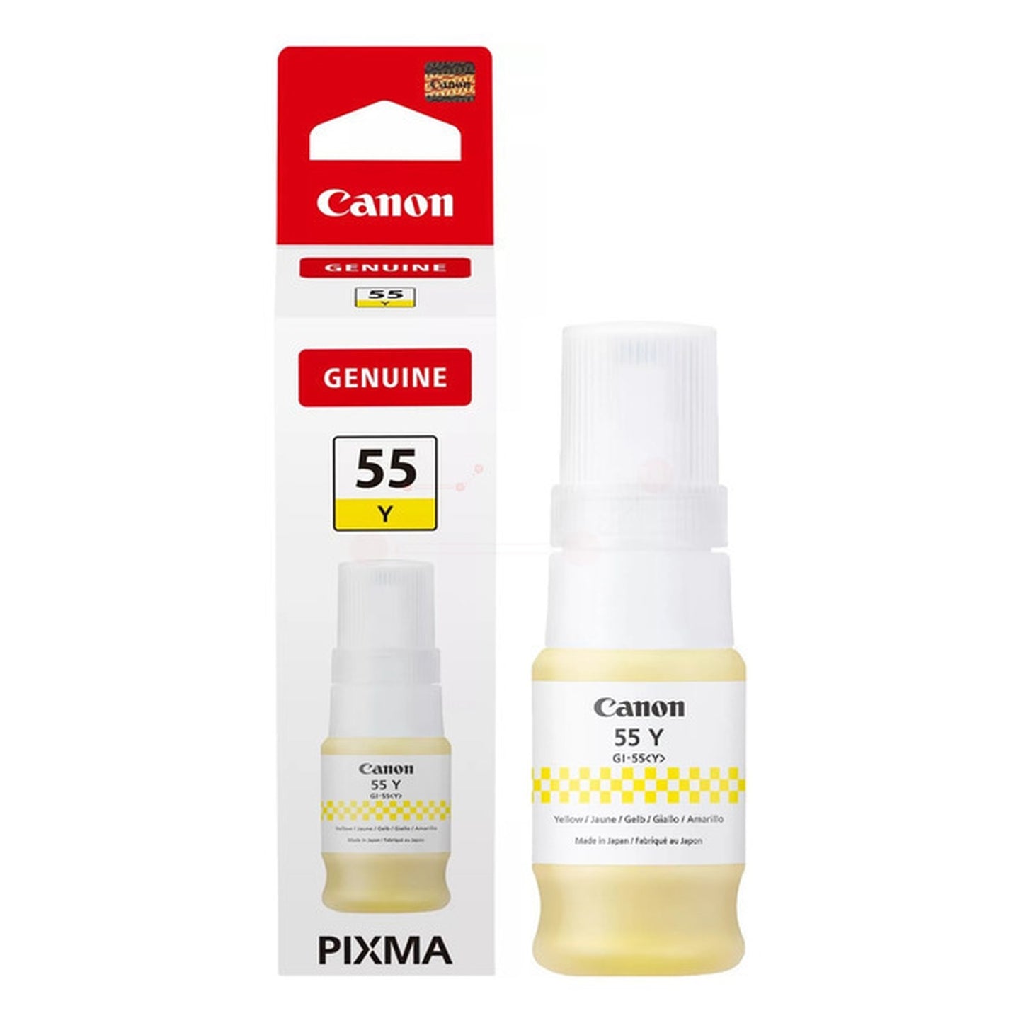 Bouteille d'encre d'origine Canon 6291C001 / GI-55 Y - jaune