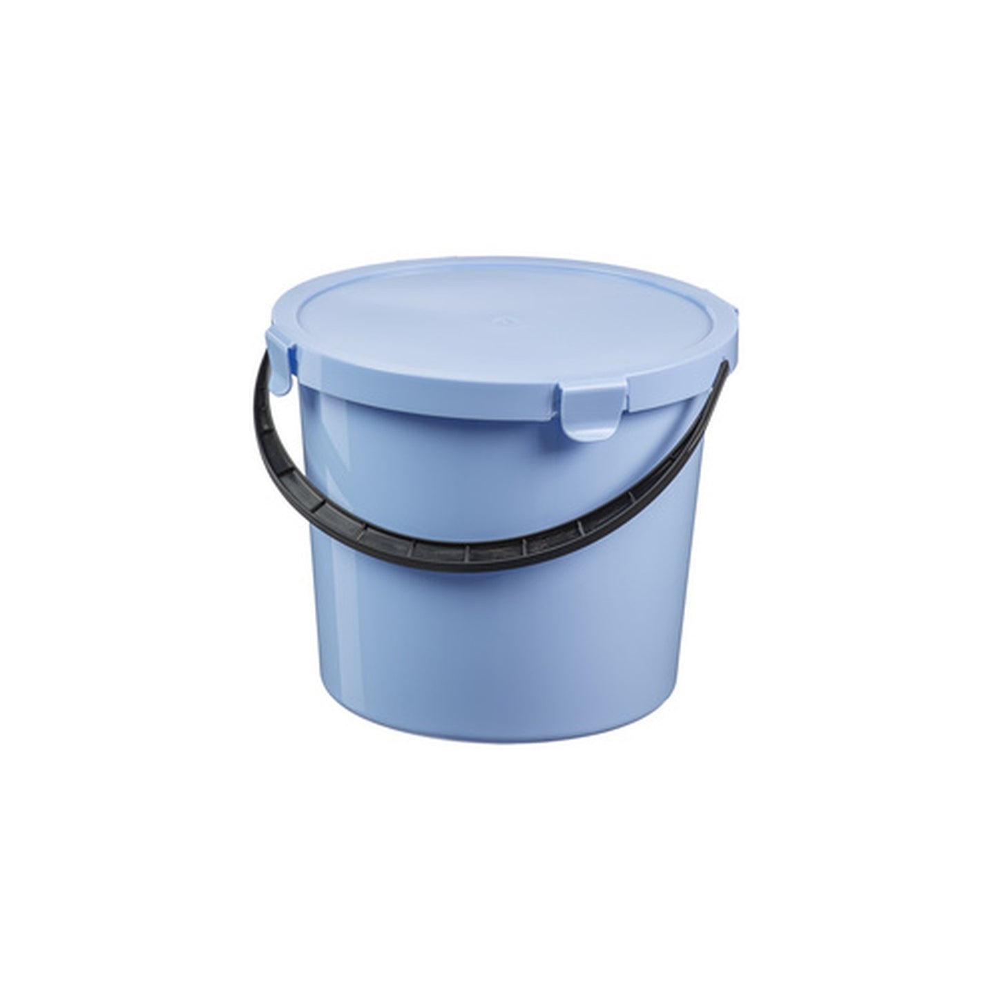 plast team Seau à cueillette avec couvercle,10 L, bleu clair
