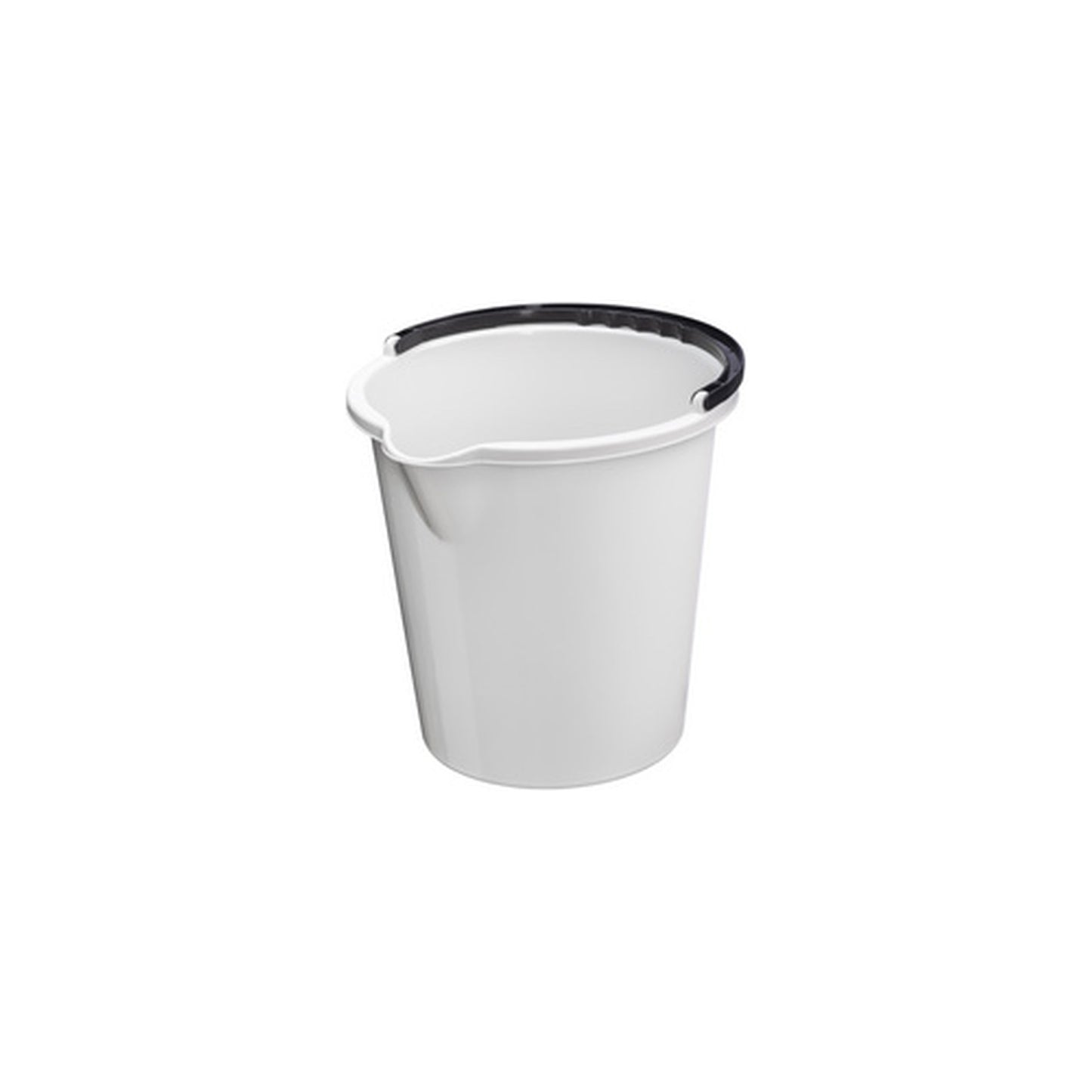 plast team Seau "VANCOUVER", rond, 10 litres, blanc